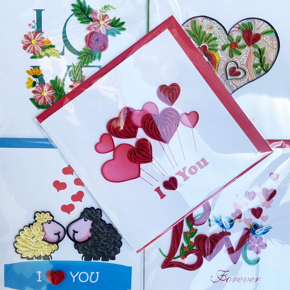 Quilling Card 'Love' Range