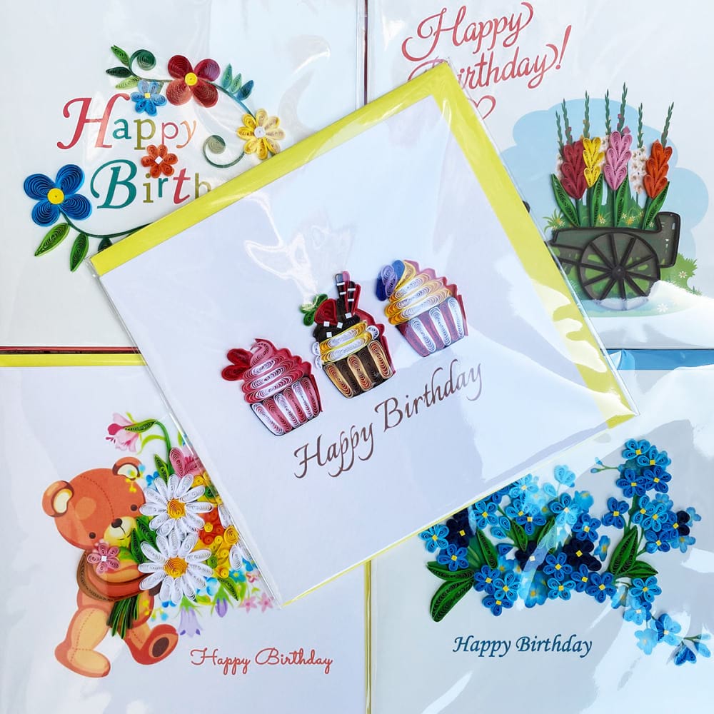 Quilling Card 'Birthday' Range