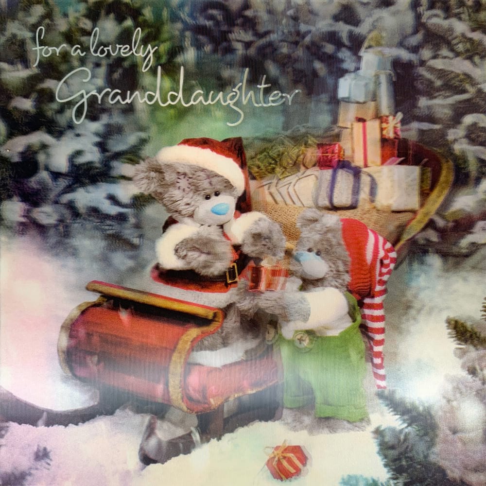 Christmas Card - For A Lovely Granddaughter